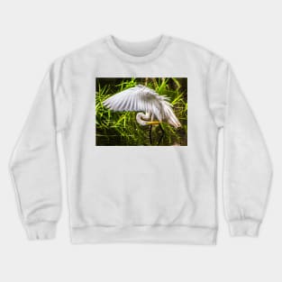 Great White Egret Crewneck Sweatshirt